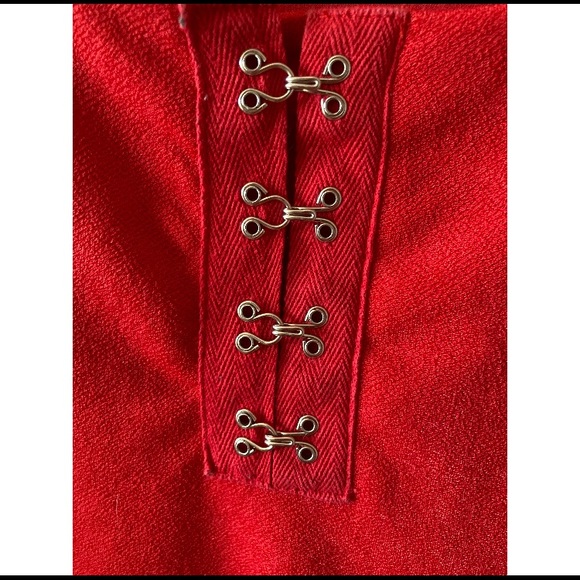 RED LONG SLEEVE BODYSUIT - Picture 6 of 6